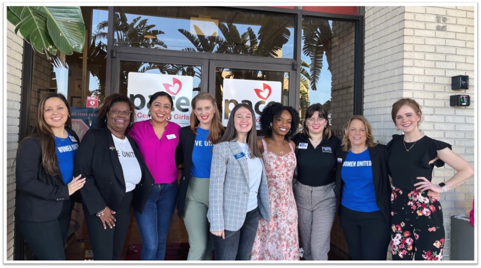 Visit Orlando's chief marketing officer, Danielle Hollander, pictured with members of Heart of Florida United Way and PACE Center for Girls. 