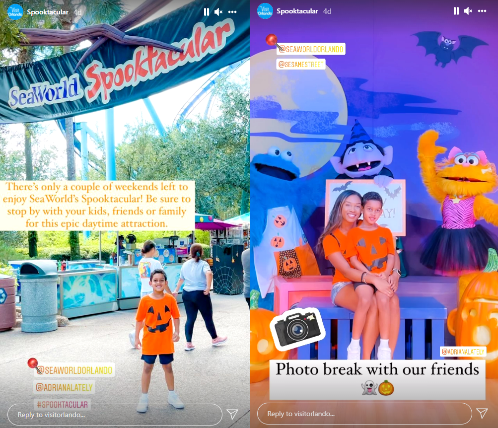 Atlanta blogger @adrianalately took over our Instagram showcasing SeaWorld Orlando’s Spooktacular.