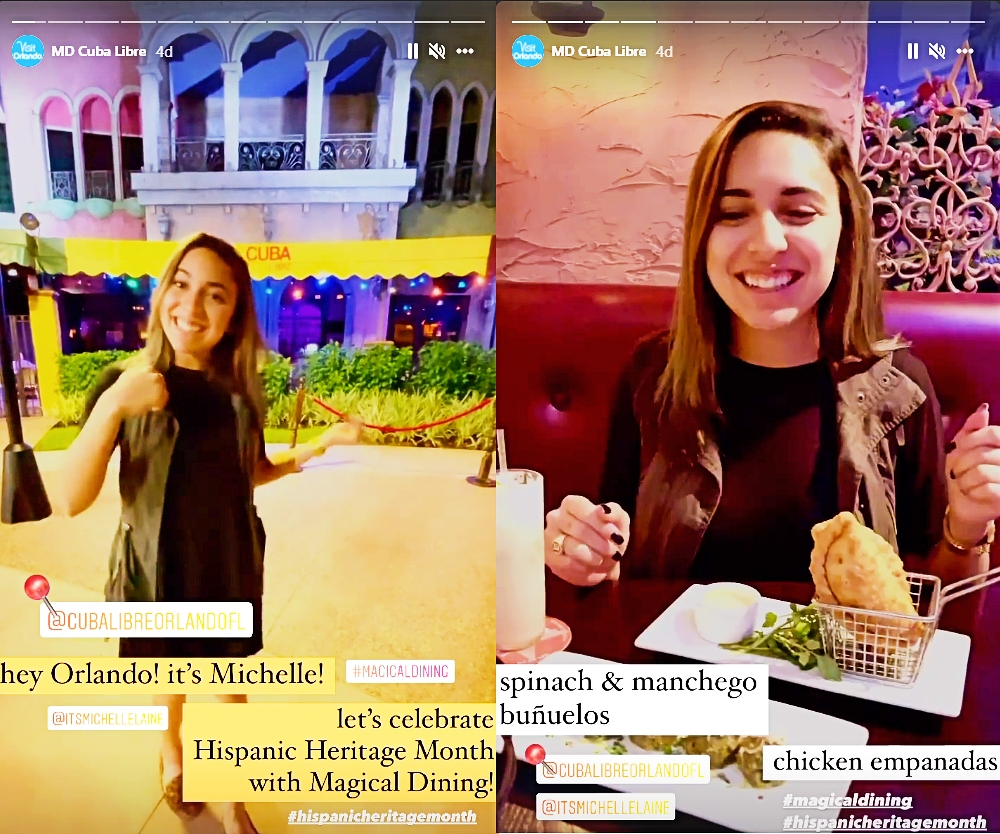 Content creator Michelle Torres took over our Instagram as she tried out Visit Orlando's Magical Dining.
