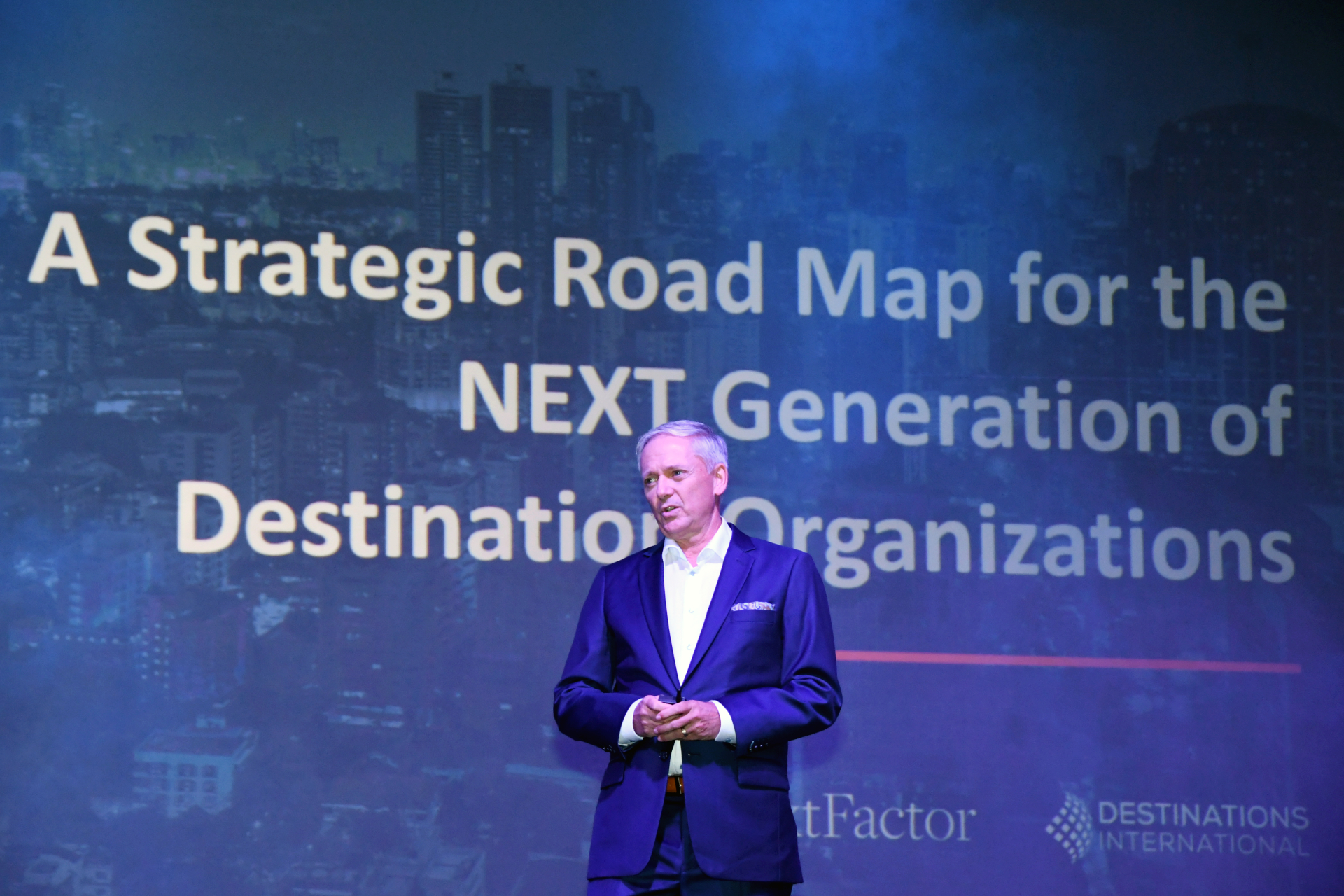 Paul Ouimet of MMGY NextFactor unveils the results of a groundbreaking global destination survey and Visit Orlando's new three-year strategic plan