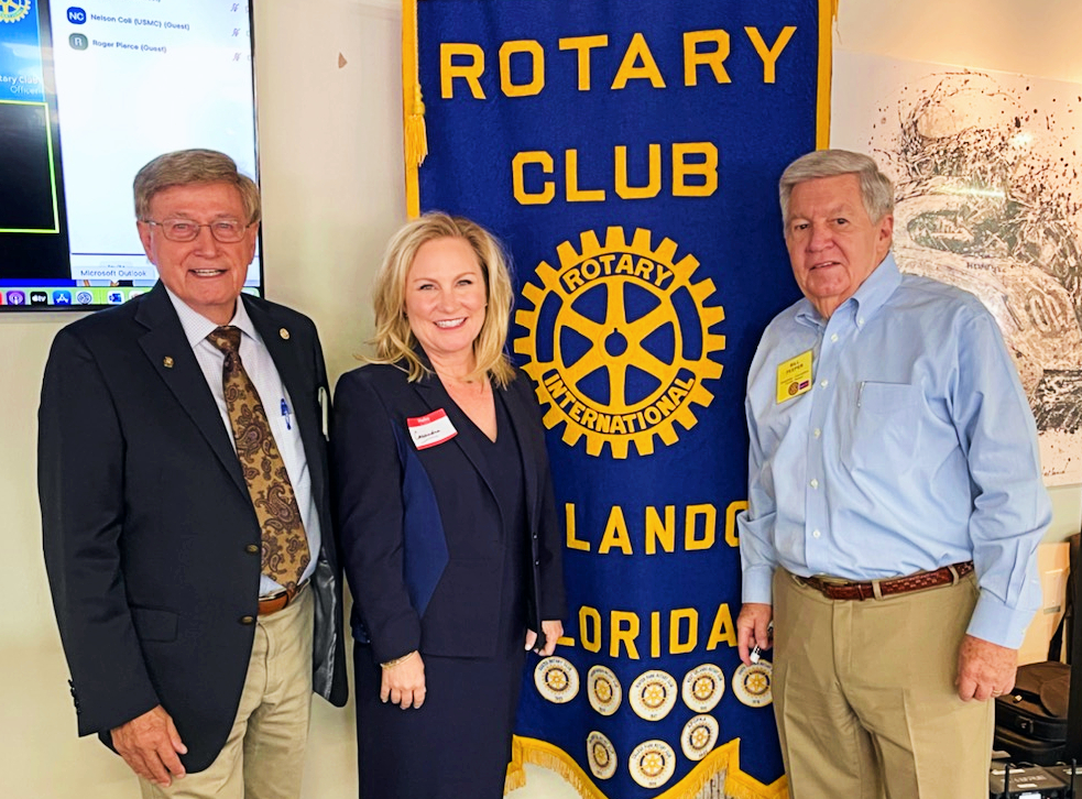 Visit Orlando president and CEO Casandra Matej with the Rotary Club of Orlando