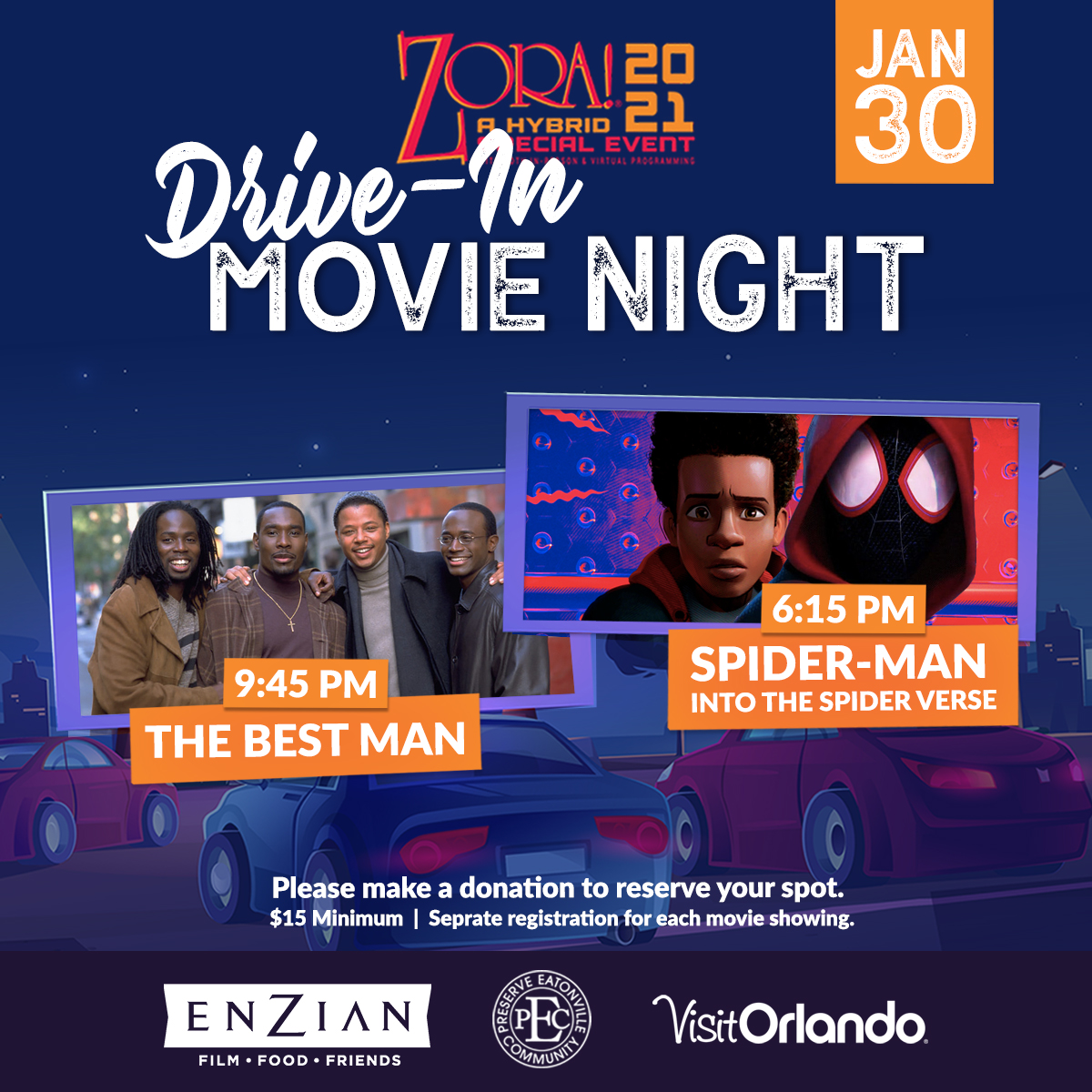 Drive-In Movie Night. Courtesy of the Association to Preserve Eatonville Community, Inc. All rights reserved.