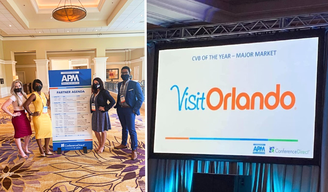 Visit Orlando was named 2020 Major Market CVB of the Year by ConferenceDirect
