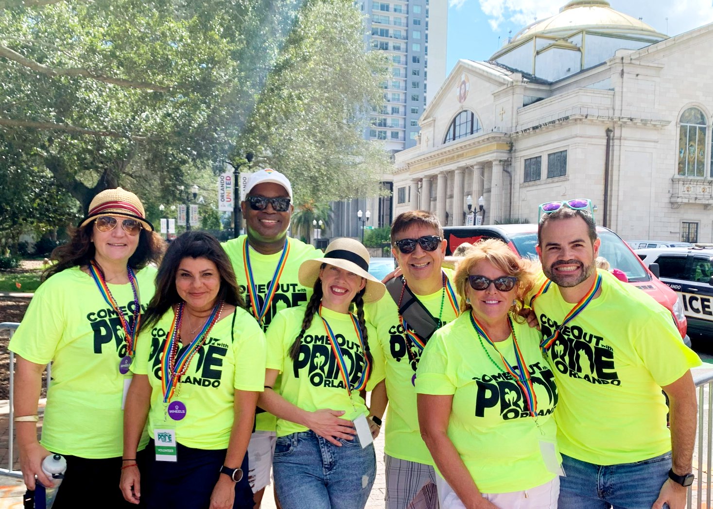 Visit Orlando staff volunteering at Come Out With Pride 