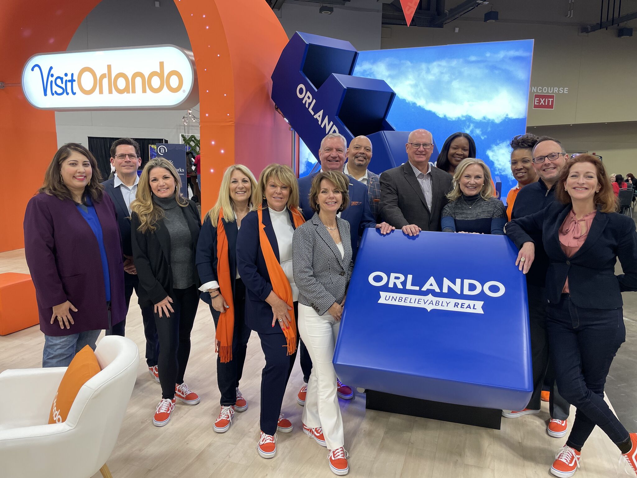 Visit Orlando and Orange County Convention Center team members at PCMA Convening Leaders 2023. 