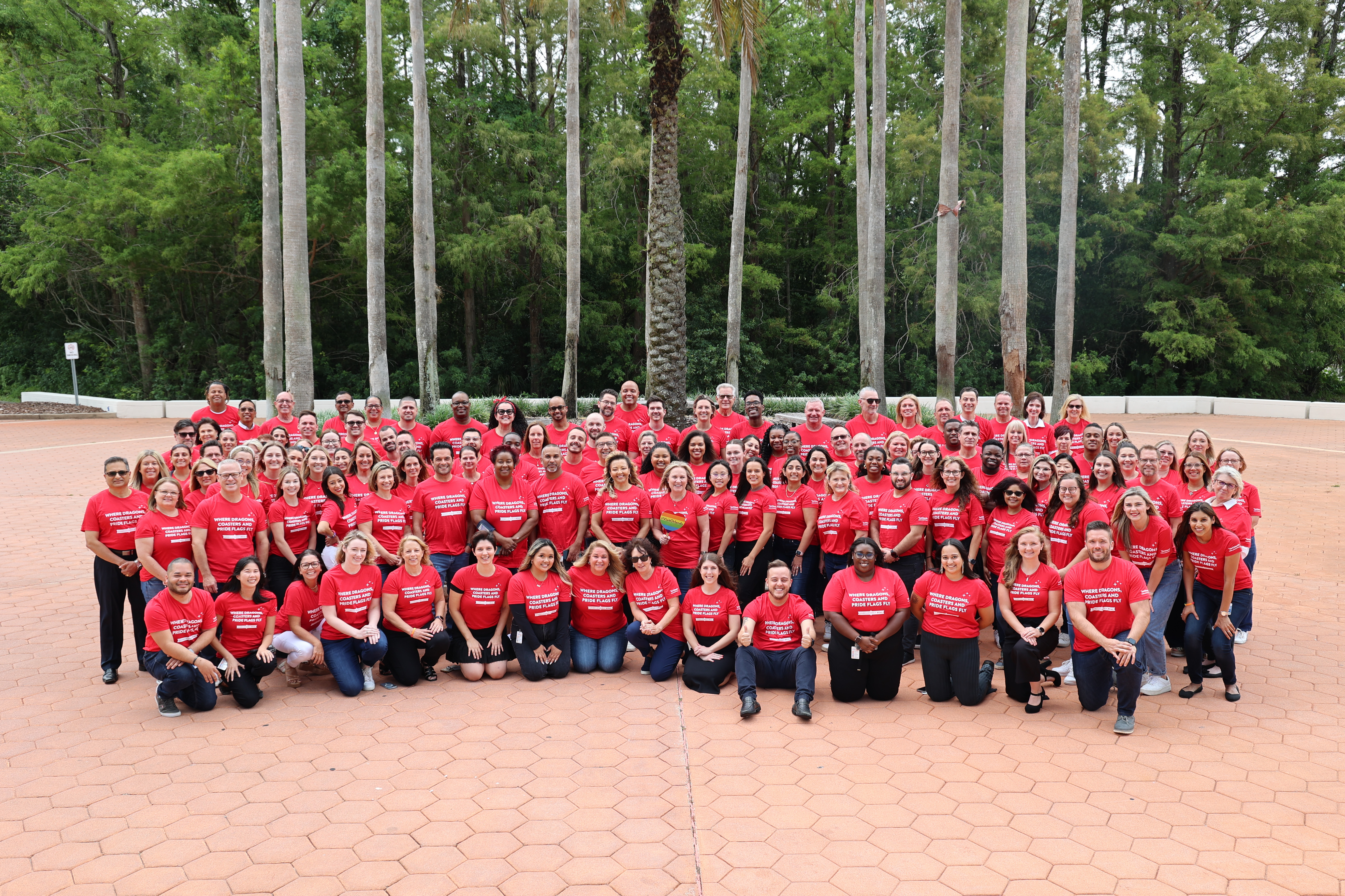 Visit Orlando's team wears red shirts in honor of RED Shirt Pride Day, a global initiative supporting diversity, equality and inclusion, safe expression and kindness. 